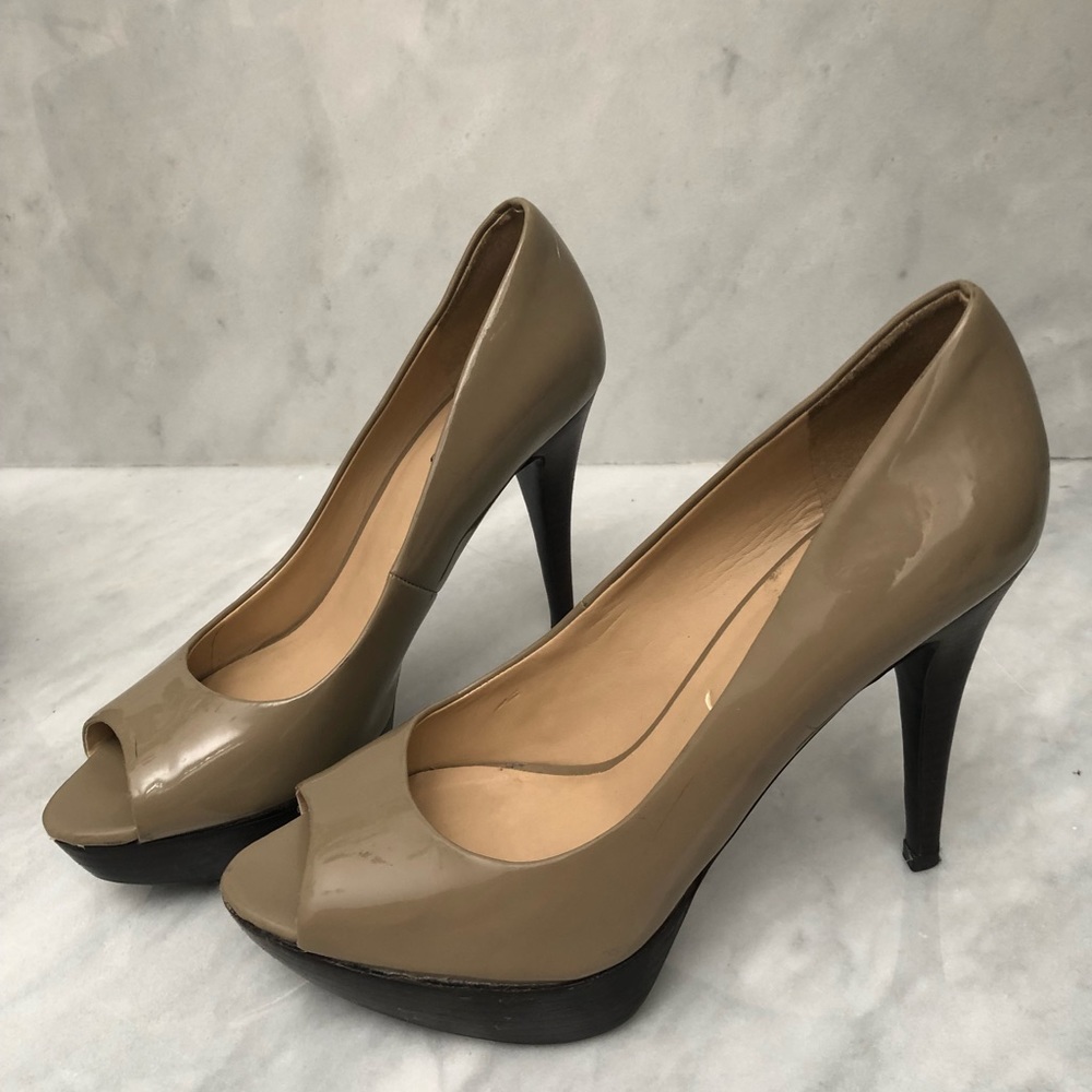 Guess peep toe heels